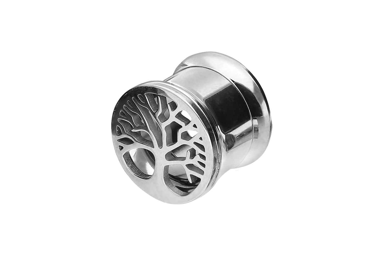 Chirurgenstahl Double Flared Tunnel LEBENSBAUM ++SALE++ von Piercingline